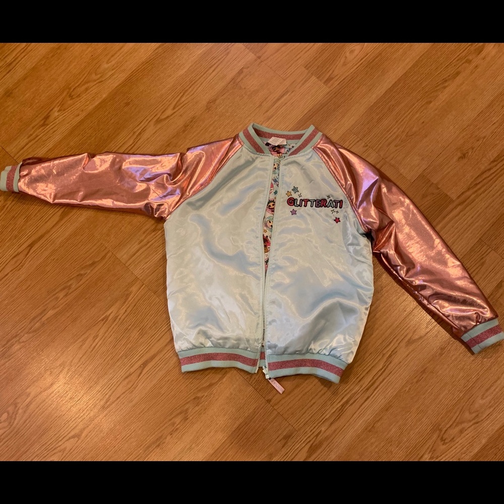Girls medium LOL bomber jacket